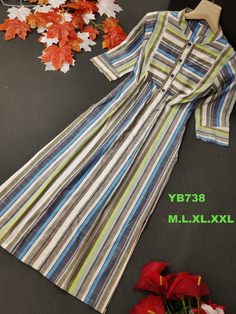 Cotton Kurti - 45+ Inch Length, Multi Color | Short Sleeve, Casual And Daily Wear For Ladies