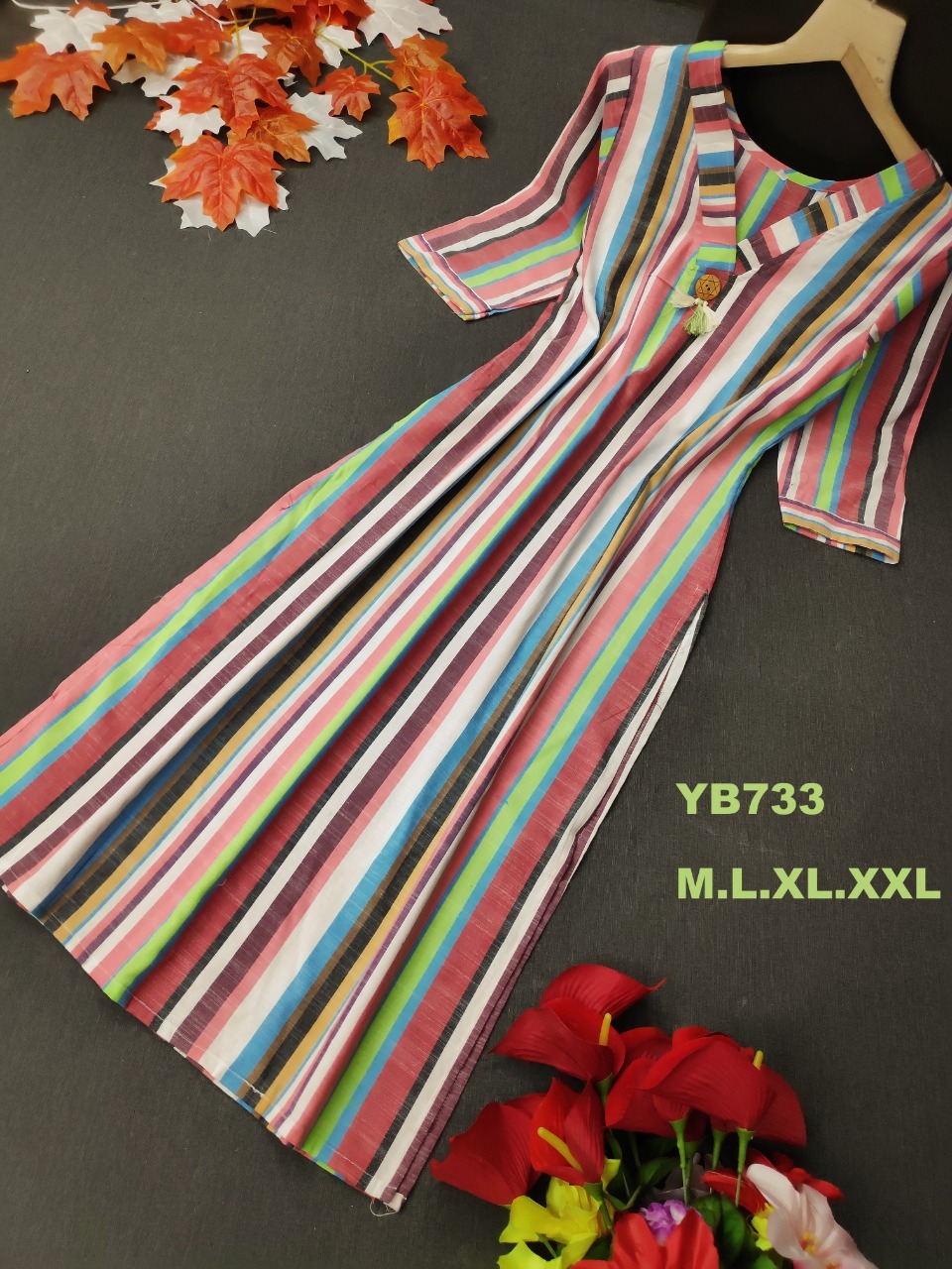 Cotton Kurti - 45+ Inch Length, Multi Color | Short Sleeve, Casual And Daily Wear For Ladies