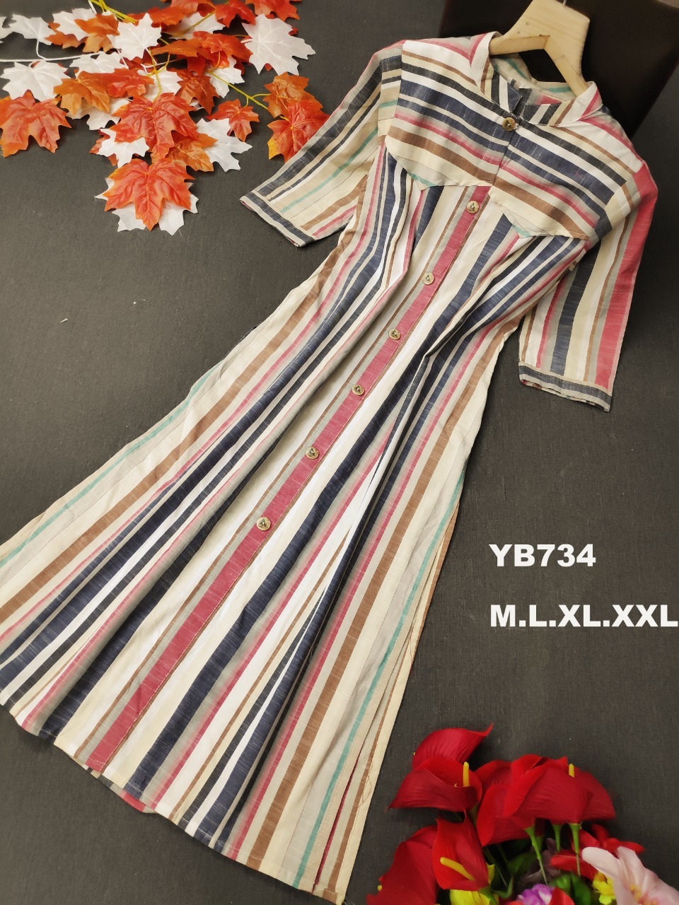Cotton Kurti - 45+ Inch Length, Multi Color | Short Sleeve, Casual And Daily Wear For Ladies