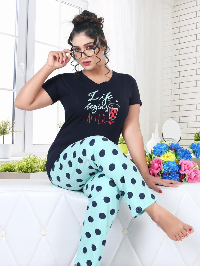 Comfort Nighty Vol 1 Sinker Hojiyari - Sinker Hojiyari Fabric, Sizes M, L, Xl, Xxl | Hand Washable, Printed Texture, Suitable For All Seasons