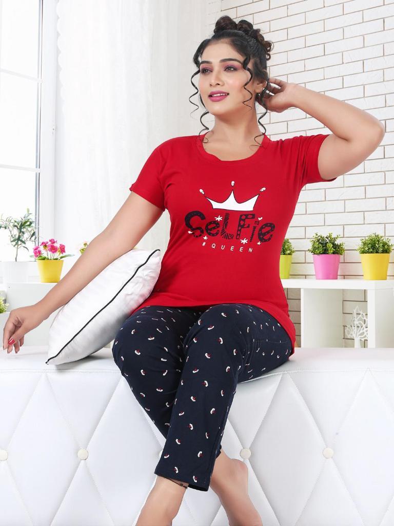 Comfort Nighty Vol 1 Sinker Hojiyari - Sinker Hojiyari Fabric, Sizes M, L, Xl, Xxl | Hand Washable, Printed Texture, Suitable For All Seasons