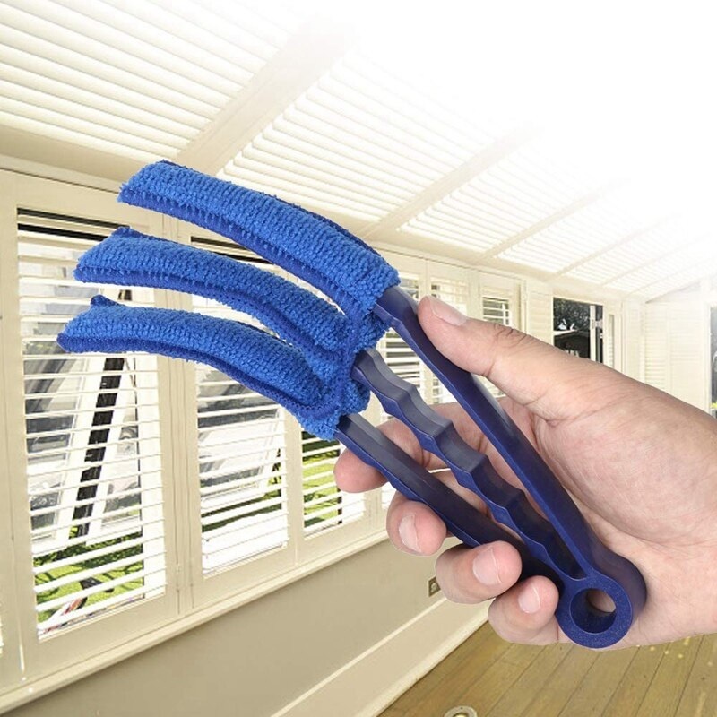 Microfiber Window Blind Cleaner Tools - 100 G, 21.5x3x4 Cm , Ideal Home Appliance For Effortless Dust Removal, Plain Shade Design