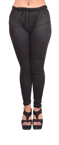 सर्दियों के लिए भारतीय जातीय लड़कियों की काली ऊनी लेगिंग