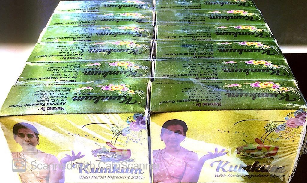 Green Herbal Kumkum Soap