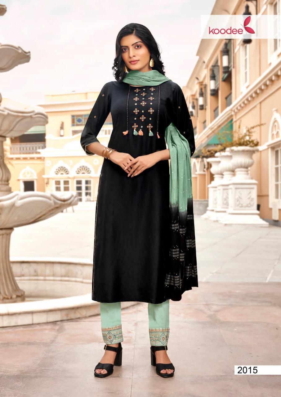 Dry Cleaning Saheli-4 Chinon Slub Kurti With Bottom Dupatta