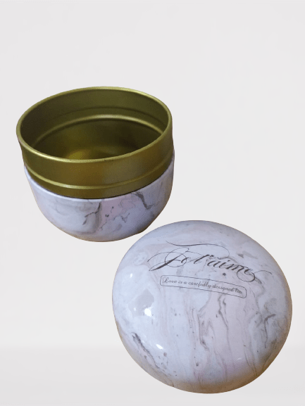 Round Printed Utility Tin - Metal, 6.5 X 7.5 Cm (Diameter X H) | Shade: Random, Lightweight At 100 Gms, Perfect For Storage And Organisation