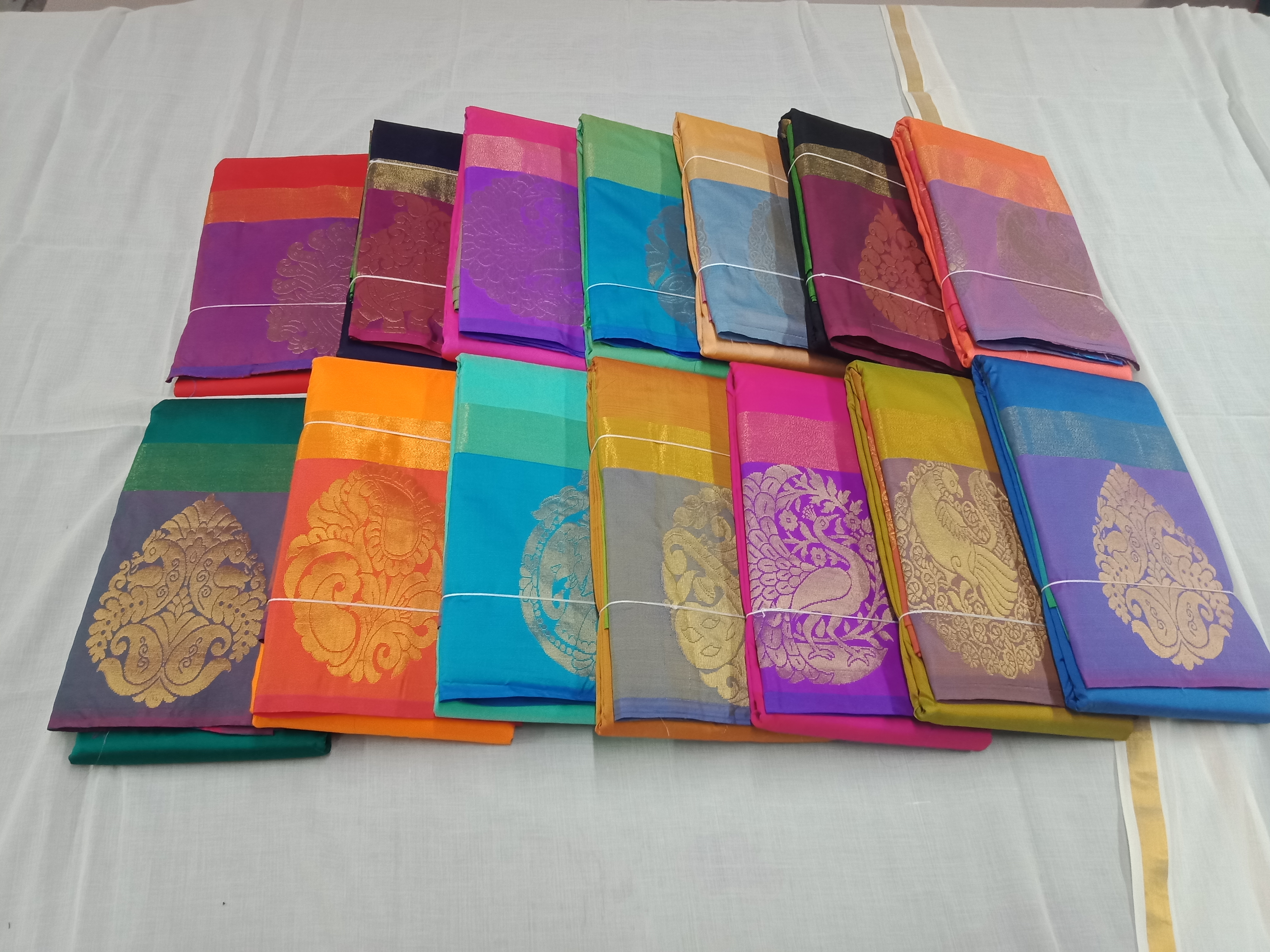 Multicolor Arani Semi Silk