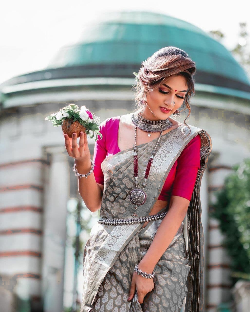 Multi Colour South Indian Beauty