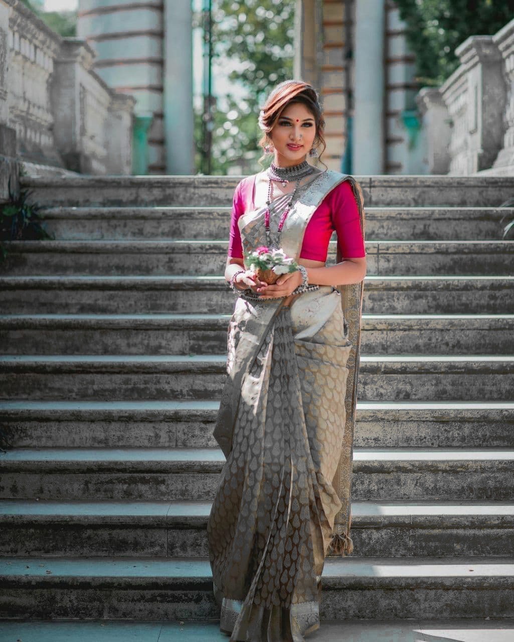 Multi Colour South Indian Beauty