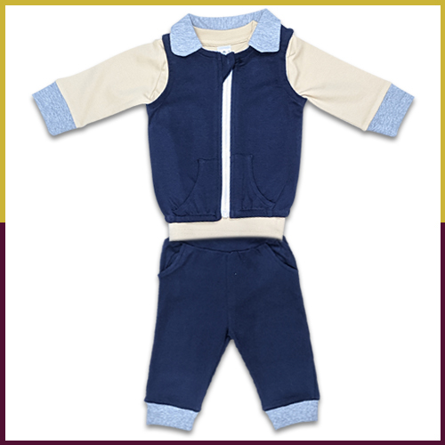Baby Boy Romper Suit - Cotton, Size M/l/s | Red And Blue, Full Sleeves, Trendy Style, Anti-uv, Quick Dry, Washable, Customized Logo