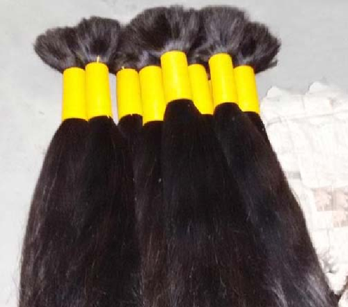 Indian Human Hair Double Drawn - 203.2mm Length, Natural Brown and Black Shades | Remy Quality, Lustrous Texture, 2-Year Warranty