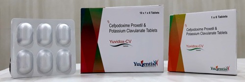 Cefpodoxime Proxetil I.P.200MG +  Potassium Clavulanic Acid 125mg (Alu-Alu)