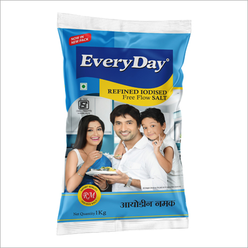 1 किलो रिफाइंड आयोडाइज्ड फ्री फ्लो नमक