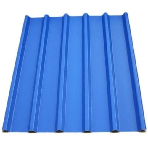 Galvanized Roofing Sheets - 0.5 mm Thickness, 1000 mm Width x 2000 mm Length, Blue Color | Made from Pre-Painted Galvanized Steel, Weighs 10 kg