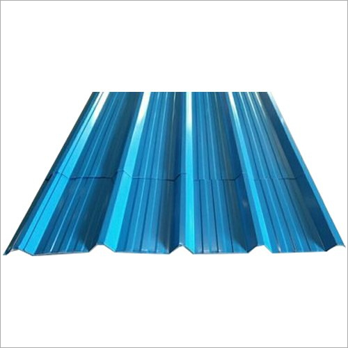 Colored Roofing Sheets - Color Coated Steel, 0.40 mm - 0.80 mm Thickness, 760 mm - 1000 mm Width, 6000 mm - 12000 mm Length, Glossy Blue Finish, 5-10 kg/sqm Weight