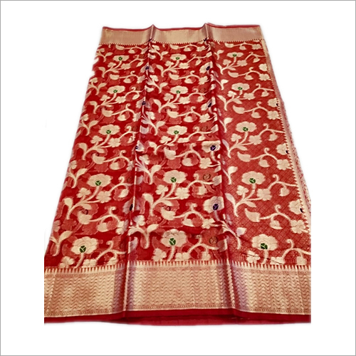 Ladies Bridal Silk Saree - Cotton Silk Fabric, Custom Color Options | Printed Pattern for Party Wear, Suitable for All Seasons
