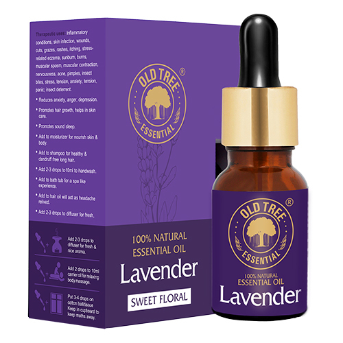 Lavender Essential Oil - 15 mL, Pale Yellow, 100% Pure Lavender, Steam Distillation | Relaxing Aroma, Fragrance Compound, Pain Relief