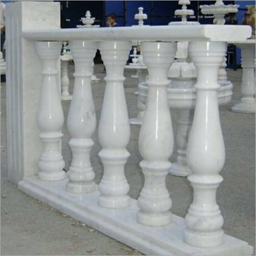 Classic White Marble Pillar