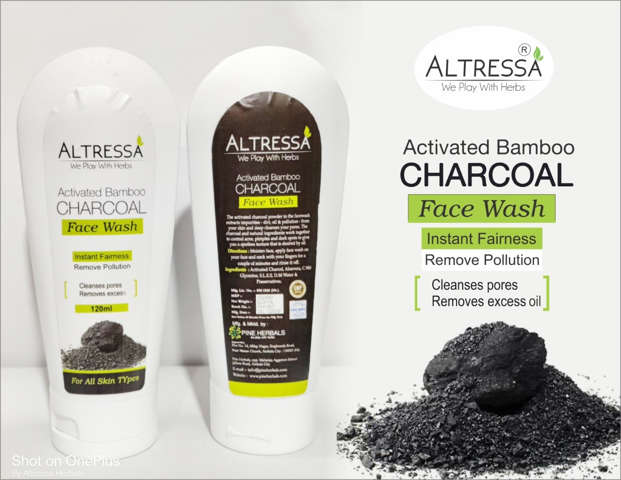 Charcoal Face Wash - Gel Formulated Safe For Daily Use | 3-year Shelf Life Cleanses Pollutants And Impurities