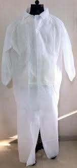 Disposable Pant Shirt - Non Woven G 9 Material, Regular Fit, White | Easy To Use, Comfortable For Hair Dye & Various Professional Environments