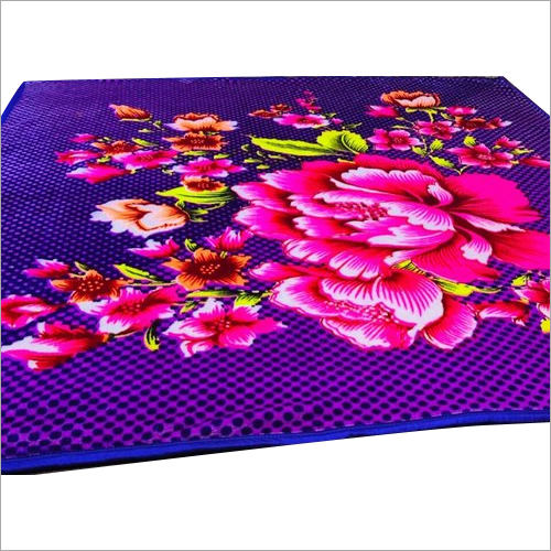 Multi Color Designer Double Bed Mink Blanket