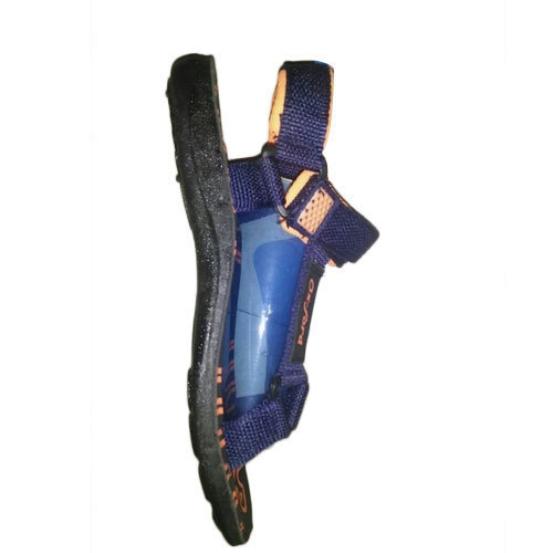 Blue Mens Sandals - Heel Size: Flat