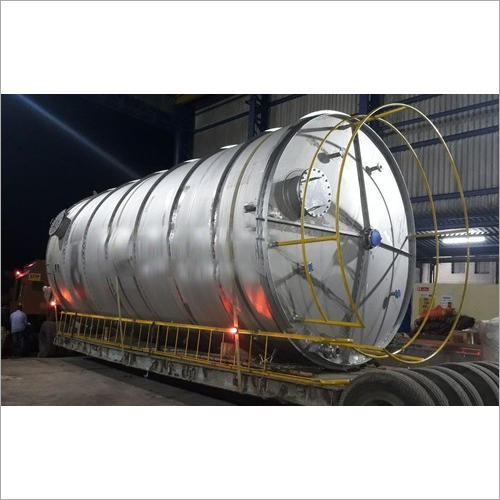 Chemical Storage Tank - Stainless Steel, NEW | Silver Color, Industrial Usage