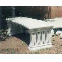 White Marble Bench