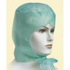 White Disposable Hood Cap