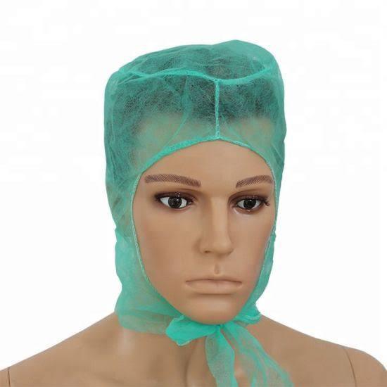 White Disposable Hood Cap