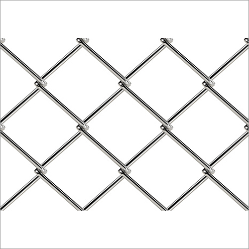 Steel Chain Link Fence - Galvanized Steel, 6 ft Height x 50 ft Length, Silver Color - Durable 9 Gauge Wire, 2" x 2" Mesh Size, Ideal for Residential and Commercial Use