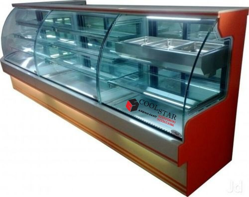 Curved Glass Display Counter