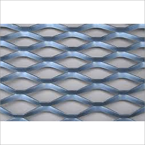 Expanded Metal Wire Mesh - Steel, 4ft X 8ft Sheet Size | Galvanized Finish, 1/2 Inch Mesh Size, Silver Color, Durable And Low Maintenance
