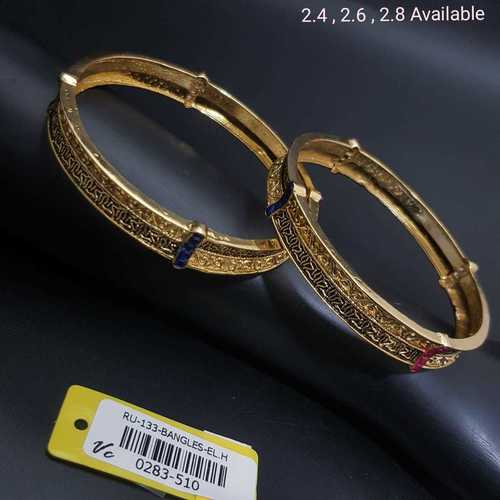 गोल्ड प्लेटेड एंटीक चूड़ियां लिंग: महिलाएं