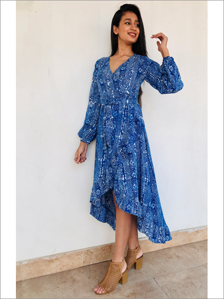 Batik Wrap Dress
