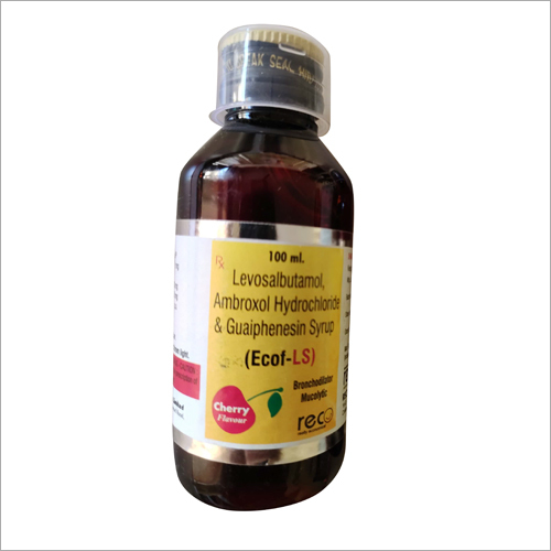 Levosalbutamol Ambroxol Hydrochloride Guaiphenesin Syrup - Cough Relief Solution , General Medicine with Soothing Flavor and Enhanced Expectorant Properties