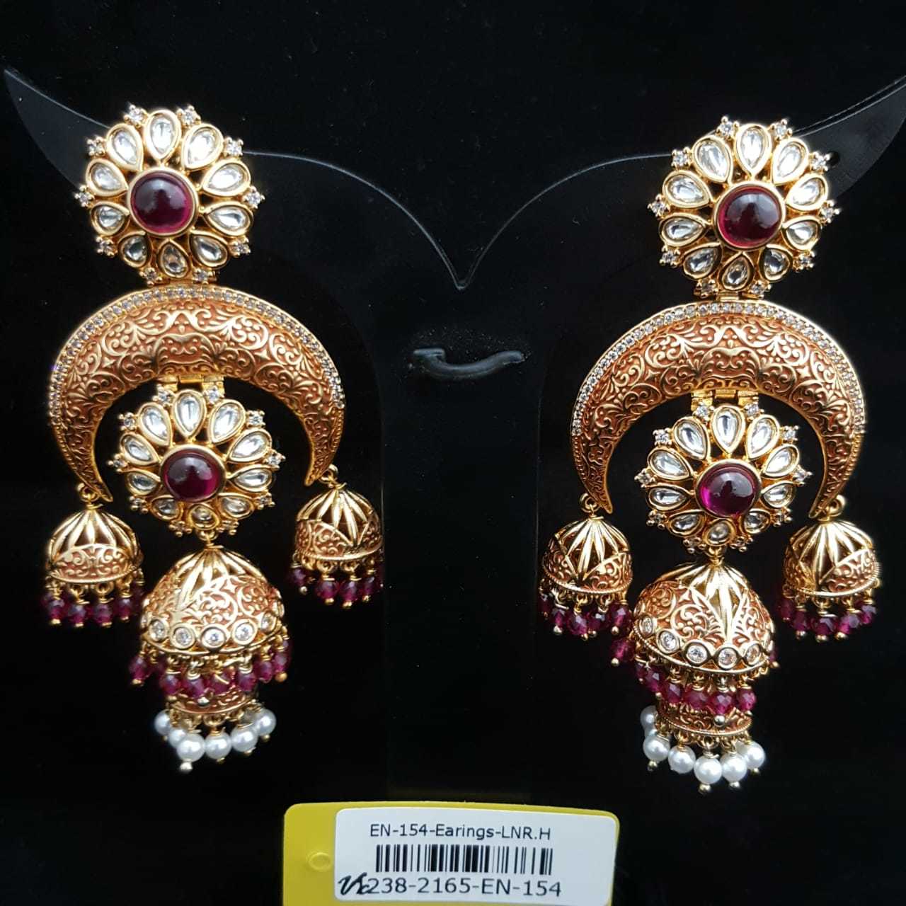 Kundan Earrings For Wedding