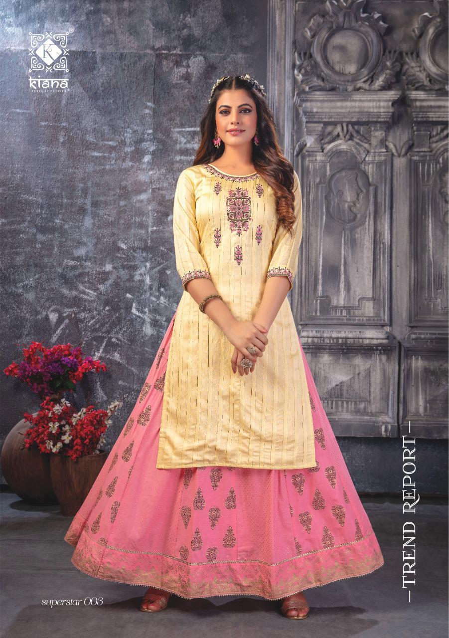 Superstar Ensemble - Chanderi Silk, Lurex Silk, Cotton & Naznin | Traditional Handworked Skirt Plazzo, Crop Top, Skirt & Dupatta, Sizes M To 3xl