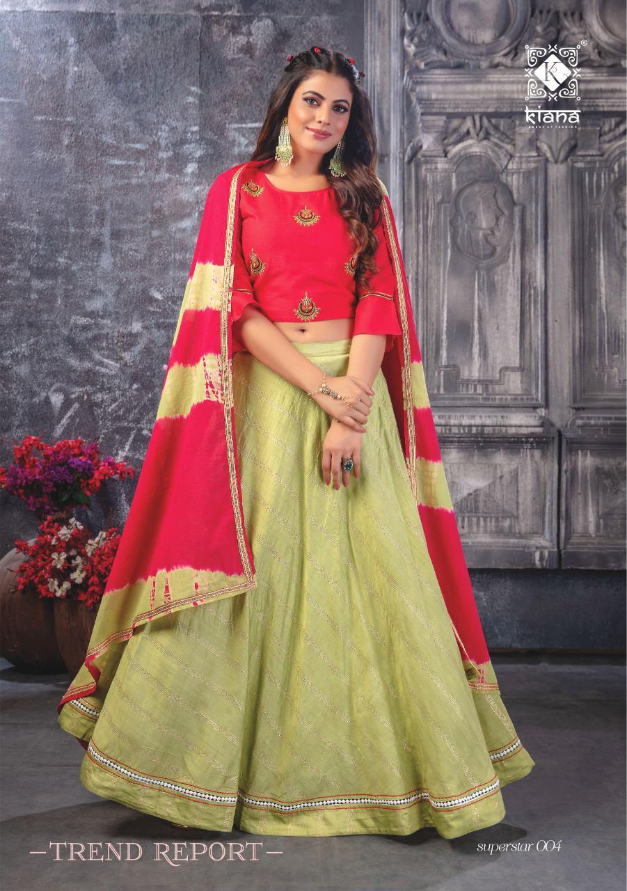 Superstar Ensemble - Chanderi Silk, Lurex Silk, Cotton & Naznin | Traditional Handworked Skirt Plazzo, Crop Top, Skirt & Dupatta, Sizes M To 3xl