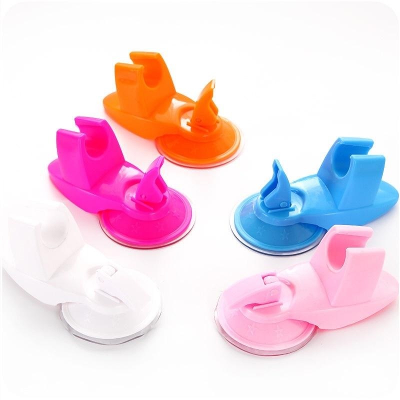 Shower Holder Hanger - Plastic, 7x6x13 Cm , Random Color For Bathroom Use, Easy Installation And Space-saving Design