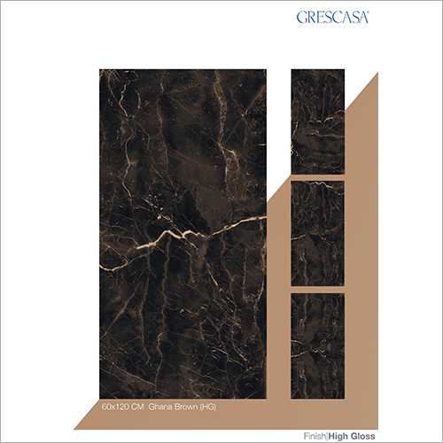 सिरेमिक 60 X 120 सेमी घाना ब्राउन (Hg) ग्लेज़ेड विट्रिफाइड टाइल्स