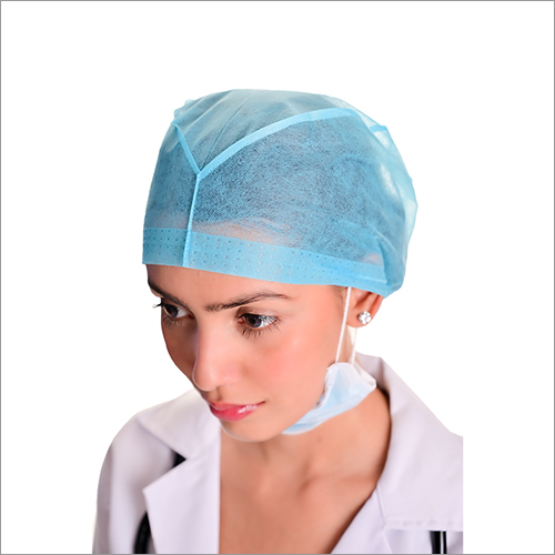 Disposable Surgeon Cap - Non Woven Fabric, Blue & Green Colors | Versatile Use in Medical, Salon, and Home