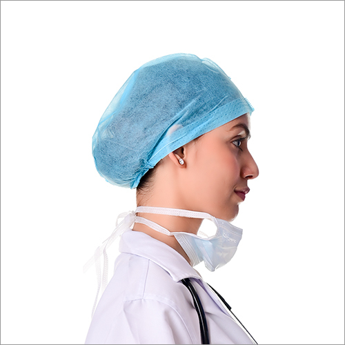Disposable Surgeon Cap - Non Woven Fabric, Blue & Green Colors | Versatile Use In Medical, Salon, And Home