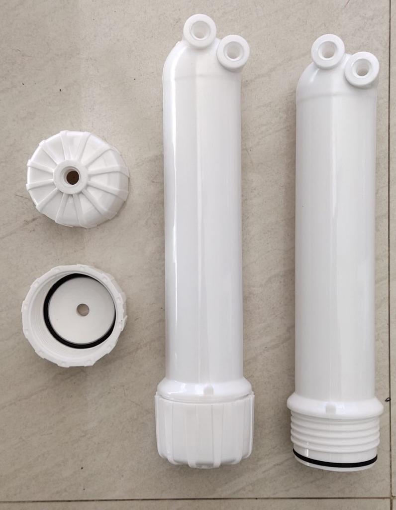 Double O Ring Membrane Housing - Ss/frp, 75-300 Gpd Membrane Sizes, 25-80 Inch For Commercial Use, Water Leak Proof Design, Double O-ring Seals