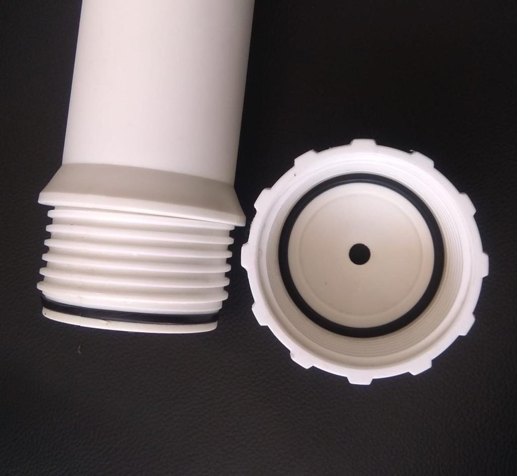 Double O Ring Membrane Housing - Ss/frp, 75-300 Gpd Membrane Sizes, 25-80 Inch For Commercial Use, Water Leak Proof Design, Double O-ring Seals
