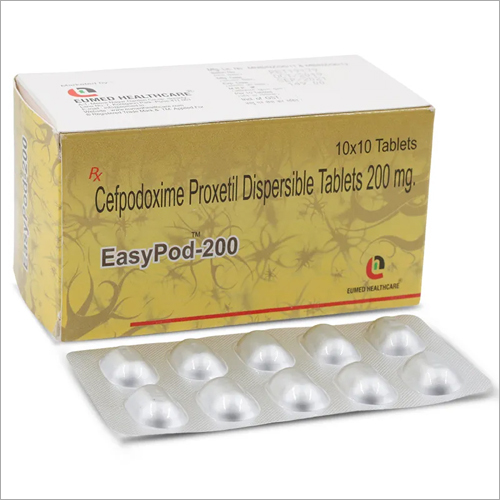 200 MG Cefpodoxime Proxetil Dispersible Tablets - Effective Antibiotic for Bacterial Infections | Suitable for All, Stringently Tested by Experts