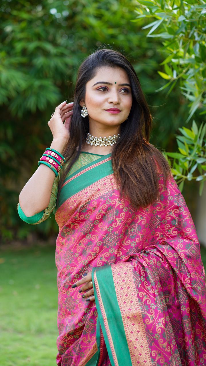 Multi Colour Ladies Party Wear Silk Saree