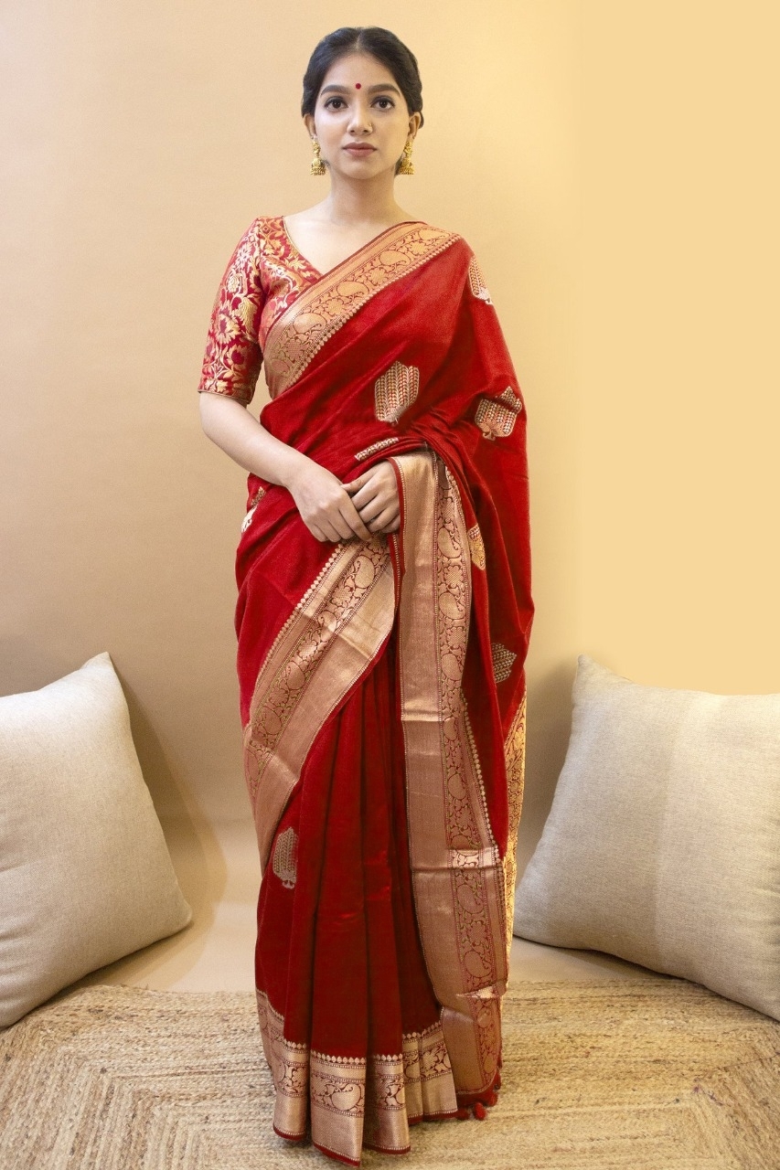 Multi Colour Ladies Assam Silk Saree