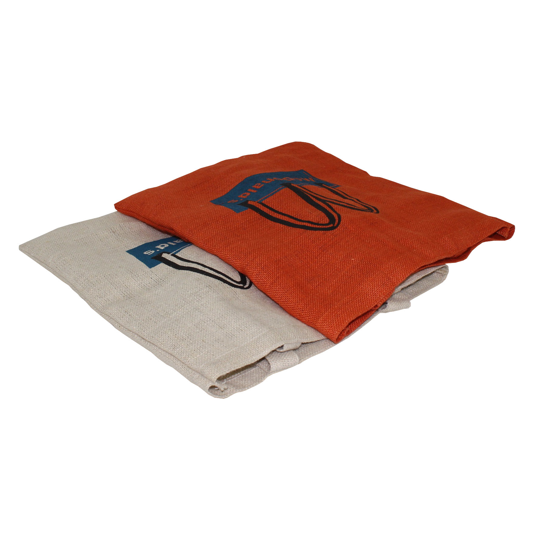 Customized Jute Fabric Tote Bag With Self Handle