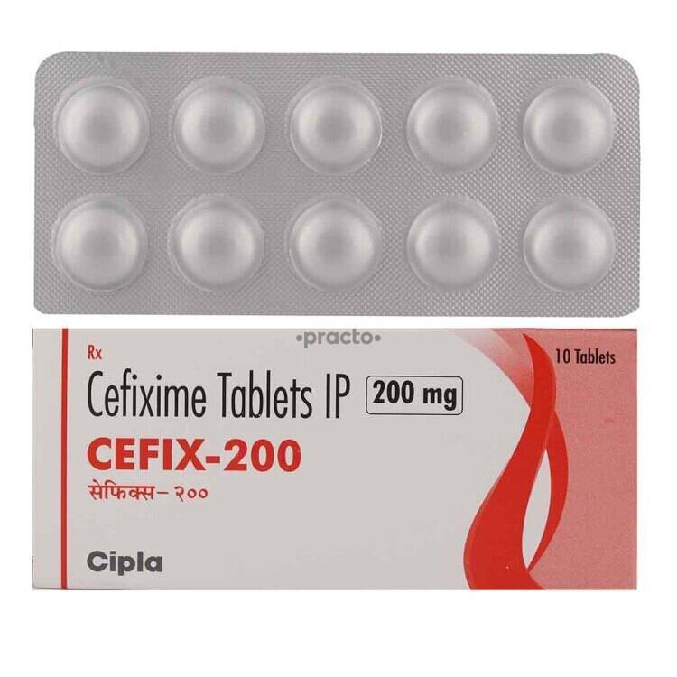 Cefixime Tablets - 100 Mg & 200 Mg Strengths | Dual Antibiotic Formulations, Suitable For All Age Groups, High Production Capacity